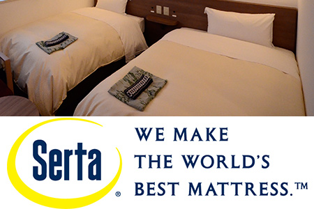 We use bed mattress of Serta.